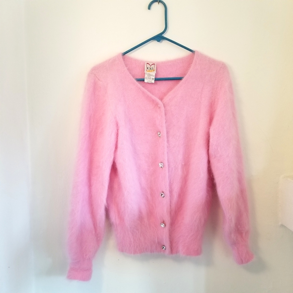 Pink Angora Sweater